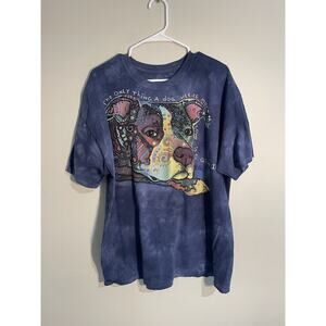 The Mountain Dean Russo Design Pit Bull “More Love” Tie-Dye Shirt Sz Large 2014
